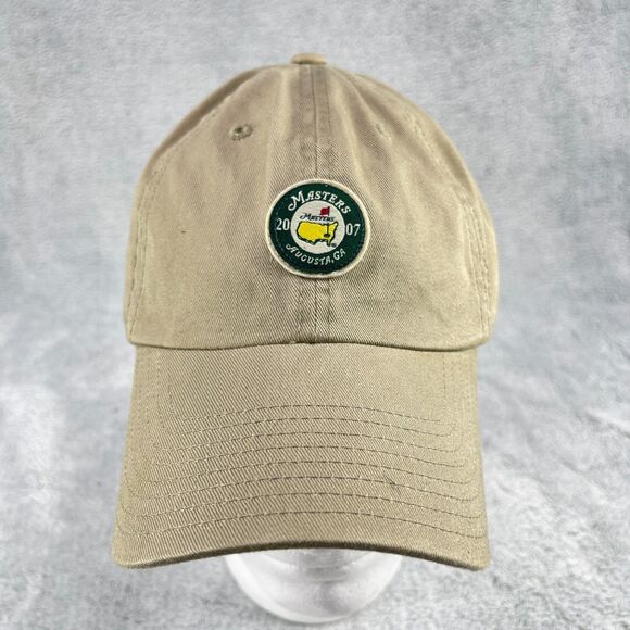 2007 Masters Hat Golf Championship Khaki American Needle Zach Johnson Strapback - Picture 1 of 12